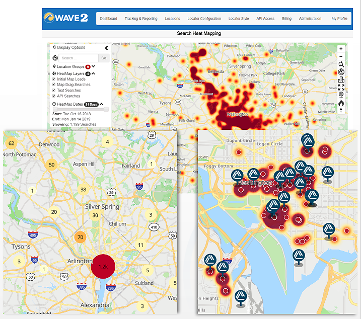 Wave2 Locator Tracking and Reporting Data Visualization